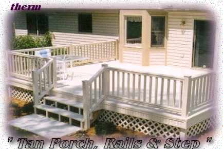  Tan Porch, Rails & Steps 